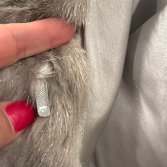 David Green Mink Fur Coat in Gray Vintage - Picture 9 of 12